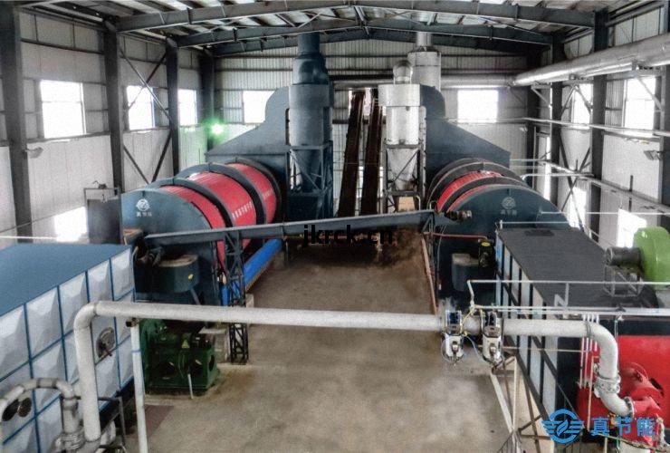 紅薯渣(zha)烘幹機(ji)加工(gong)現(xian)場(chang)