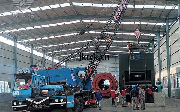 藥(yao)渣(zha)烘幹(gan)機(ji)安(an)裝(zhuang)現(xian)場