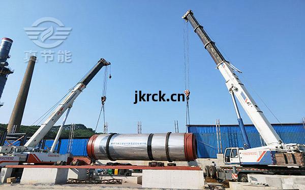 木薯渣烘幹(gan)設備(bei)吊裝(zhuang)現(xian)場