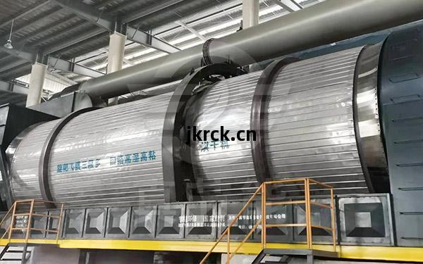 土(tu)豆(dou)渣(zha)烘幹機運(yun)行現(xian)場