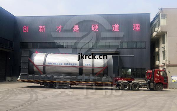 醬油渣(zha)烘幹機運輸現場(chang)