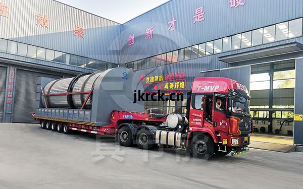 浸(jin)出渣(zha)烘(hong)幹(gan)機運輸(shu)現(xian)場